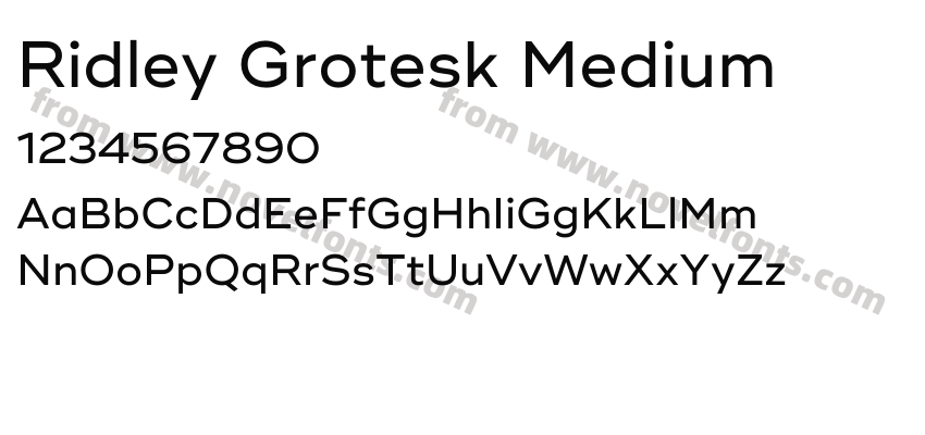 Ridley Grotesk MediumPreview