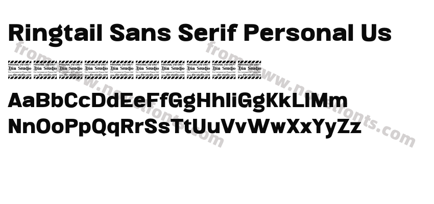 Ringtail Sans Serif Personal UsPreview