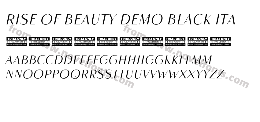 Rise of Beauty Demo Black ItaPreview