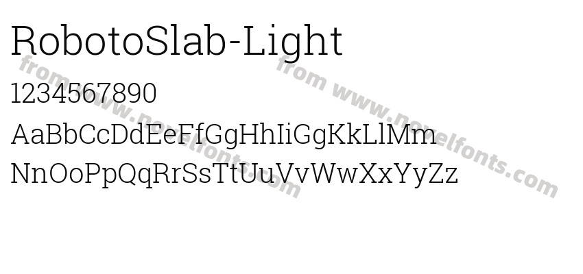 RobotoSlab-LightPreview