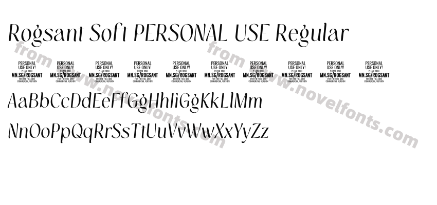 Rogsant Soft PERSONAL USE RegularPreview