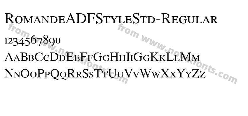 RomandeADFStyleStd-RegularPreview