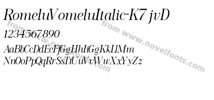 RomeluVomeluItalic-K7jvDPreview