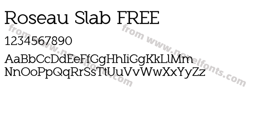 Roseau Slab FREEPreview