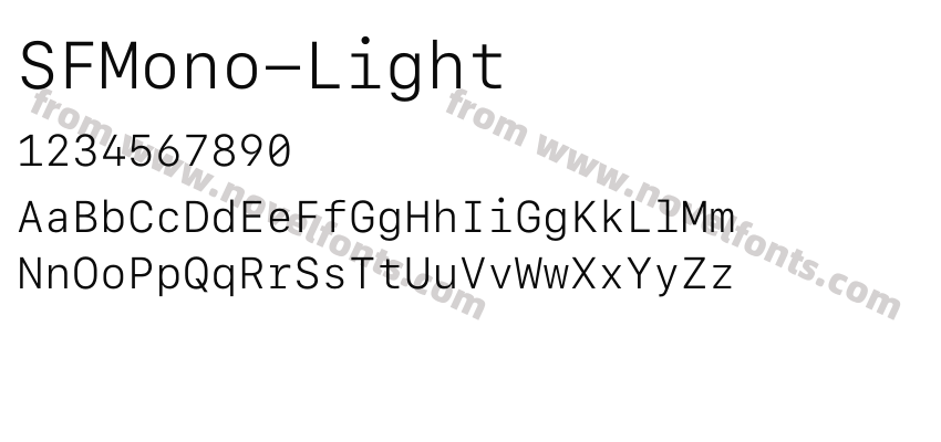 SFMono-LightPreview