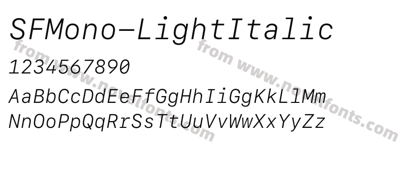 SFMono-LightItalicPreview