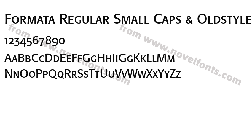 Formata Regular Small Caps & Oldstyle FiguresPreview