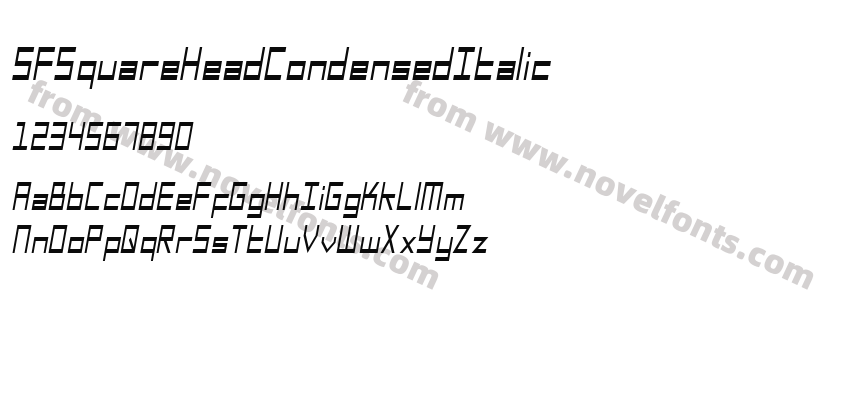 SFSquareHeadCondensedItalicPreview