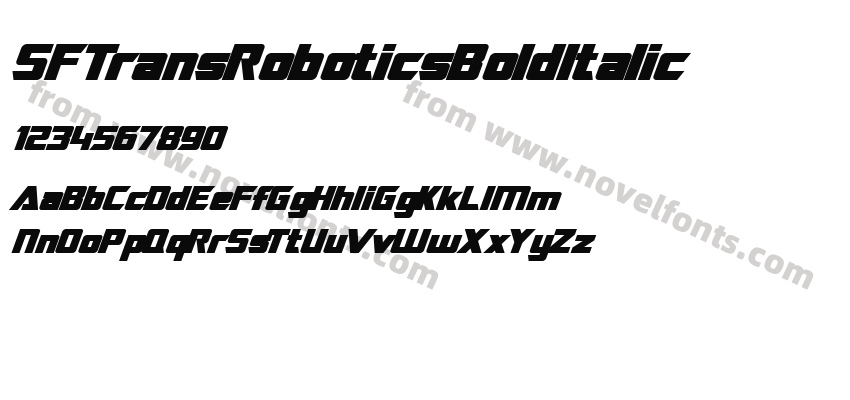 SFTransRoboticsBoldItalicPreview