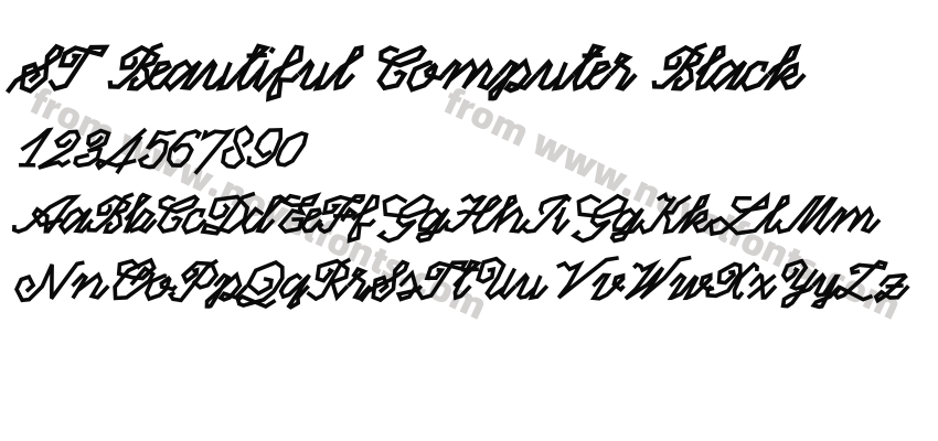 ST Beautiful Computer BlackPreview