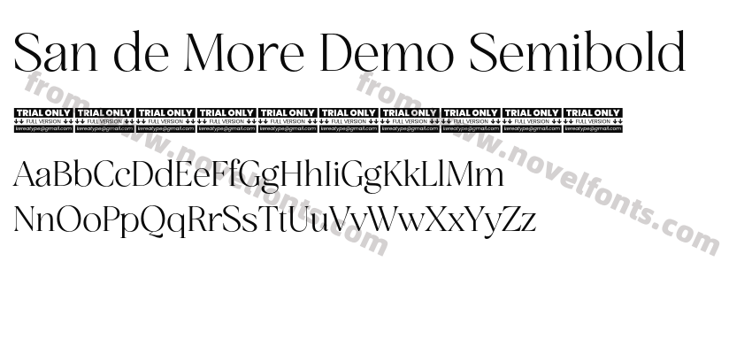 San de More Demo SemiboldPreview