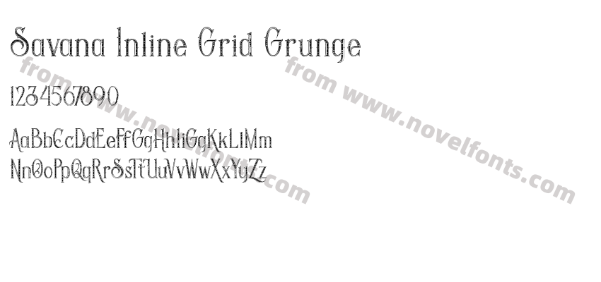 Savana Inline Grid GrungePreview