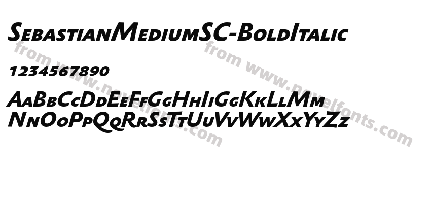 SebastianMediumSC-BoldItalicPreview