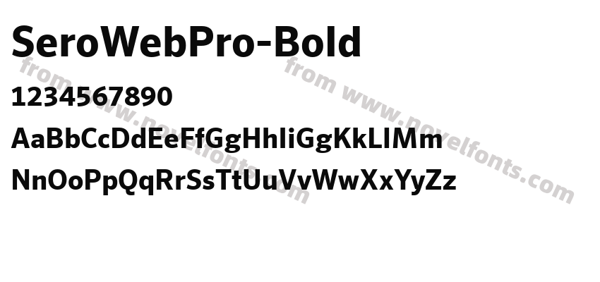 SeroWebPro-BoldPreview
