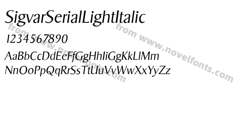 SigvarSerialLightItalicPreview