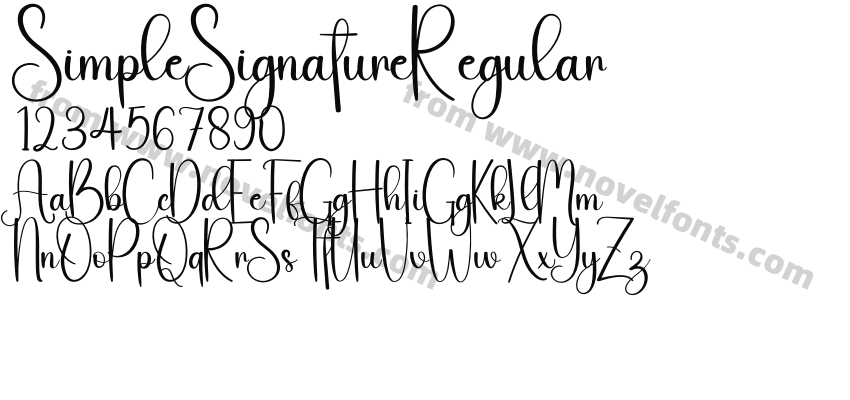 SimpleSignatureRegularPreview