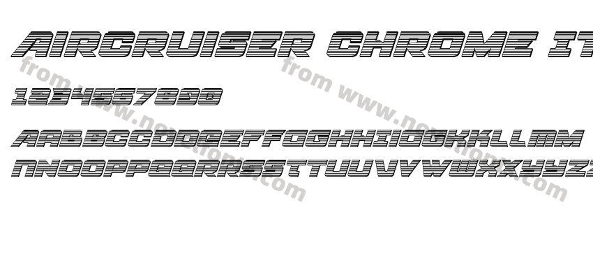 Aircruiser Chrome ItalicPreview