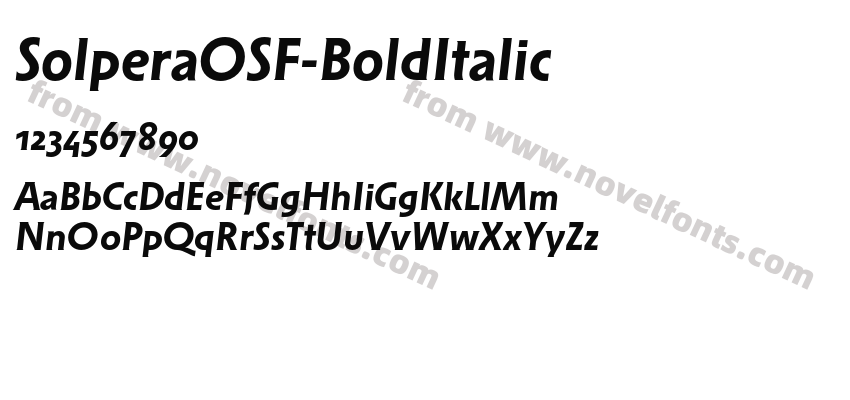 SolperaOSF-BoldItalicPreview