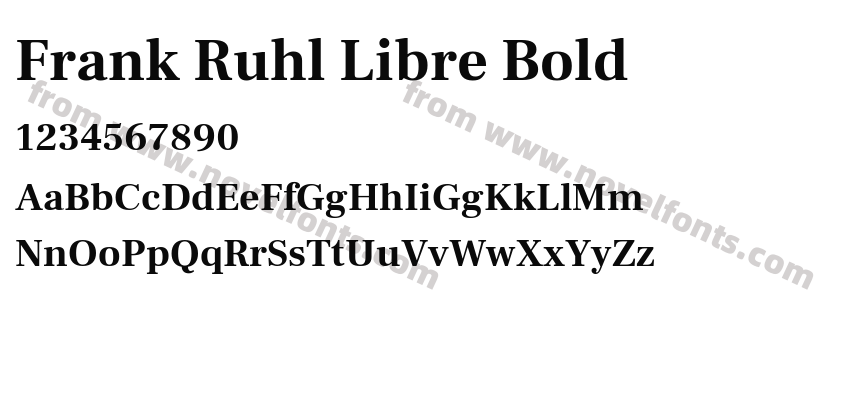 Frank Ruhl Libre BoldPreview