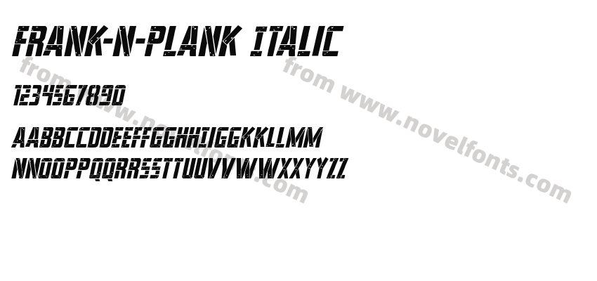 Frank n Plank ItalicPreview