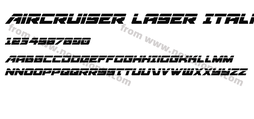 Aircruiser Laser ItalicPreview