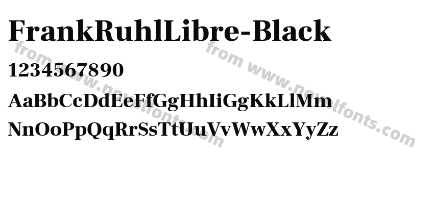 Frank Ruhl Libre BlackPreview