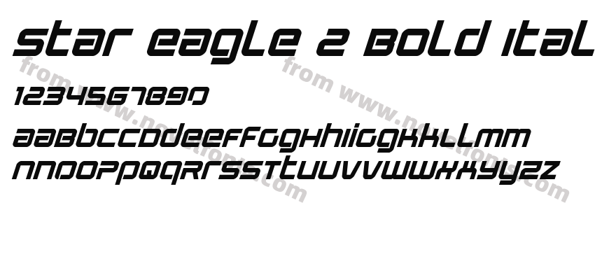 Star Eagle 2 Bold ItalicPreview