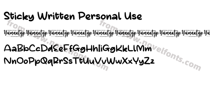 Sticky Written Personal UsePreview