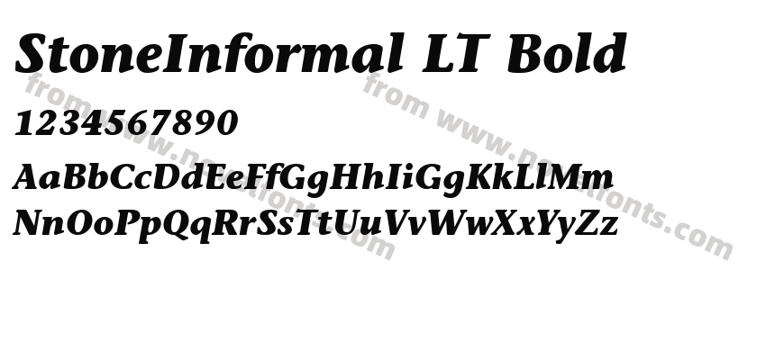 StoneInformal LT BoldPreview