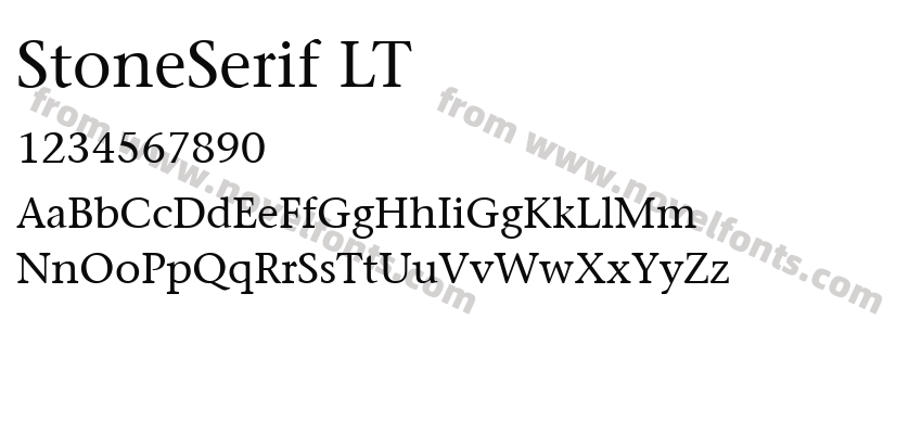 StoneSerif LTPreview