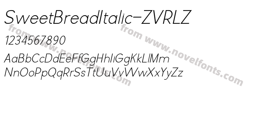 SweetBreadItalic-ZVRLZPreview