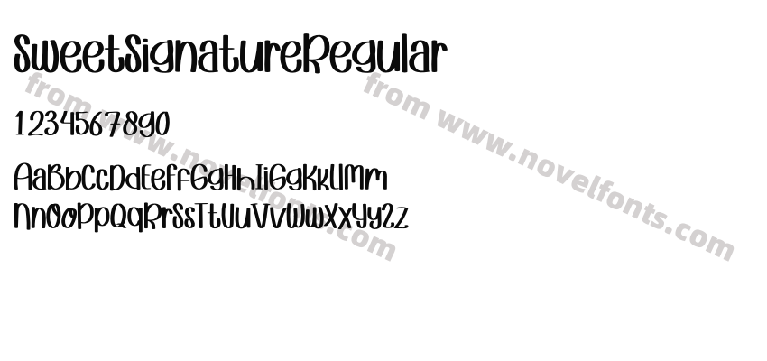 SweetSignatureRegularPreview