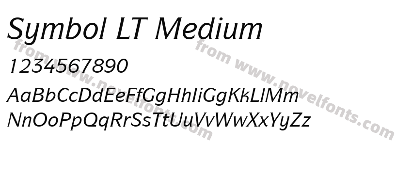 Symbol LT MediumPreview