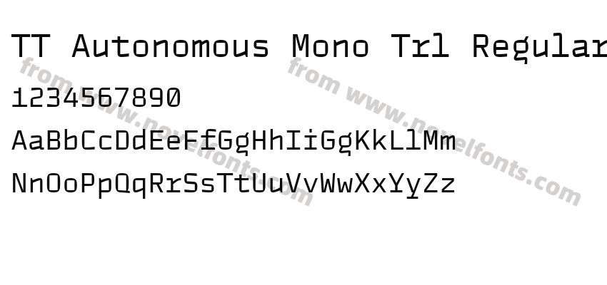 TT Autonomous Mono Trl RegularPreview