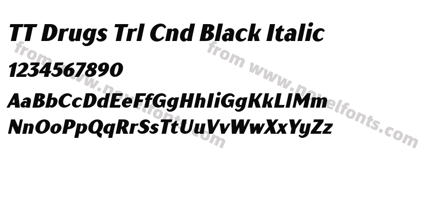 TT Drugs Trl Cnd Black ItalicPreview