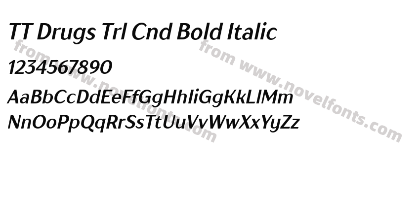 TT Drugs Trl Cnd Bold ItalicPreview