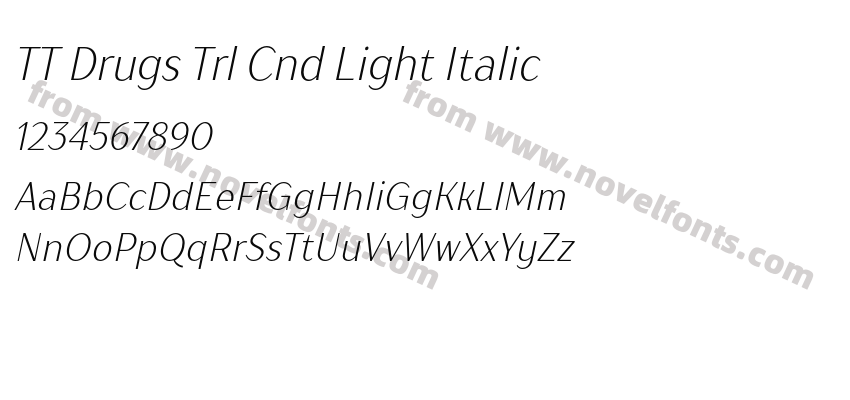 TT Drugs Trl Cnd Light ItalicPreview