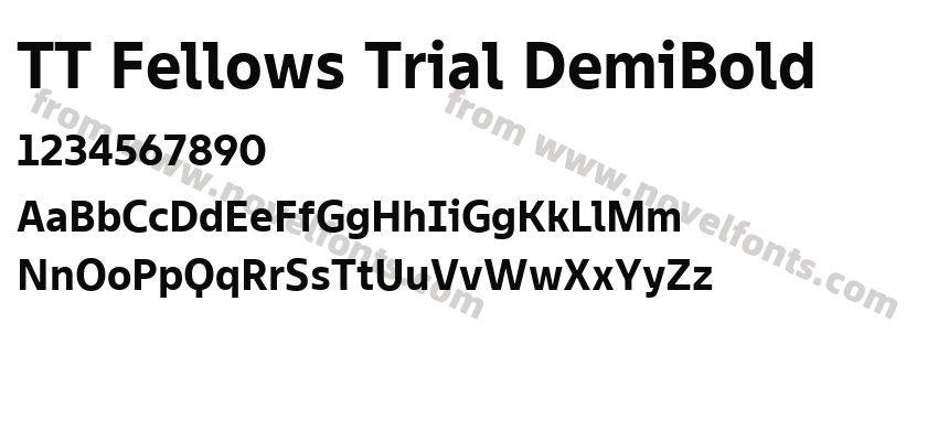 TT Fellows Trial DemiBoldPreview