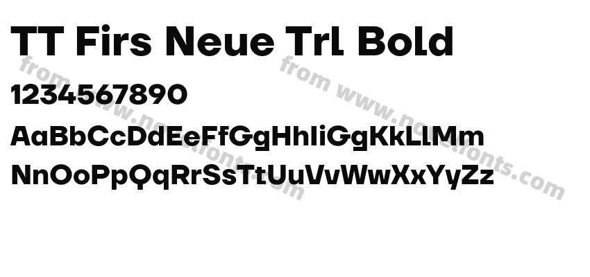 TT Firs Neue Trl BoldPreview