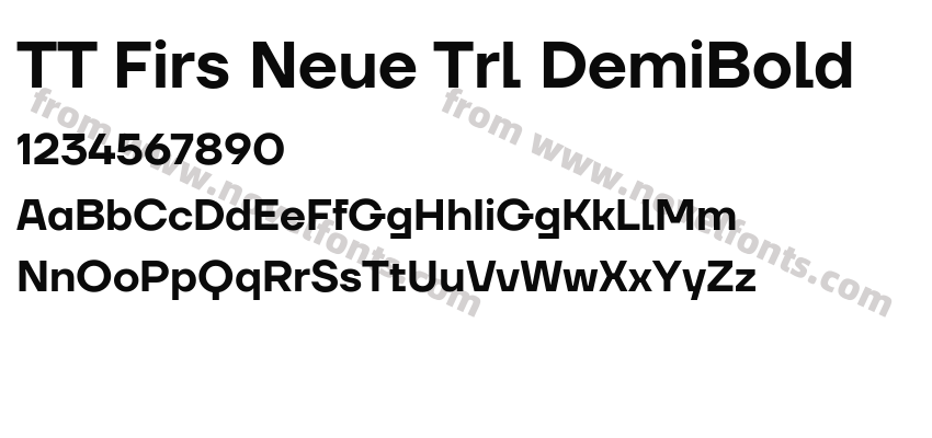 TT Firs Neue Trl DemiBoldPreview