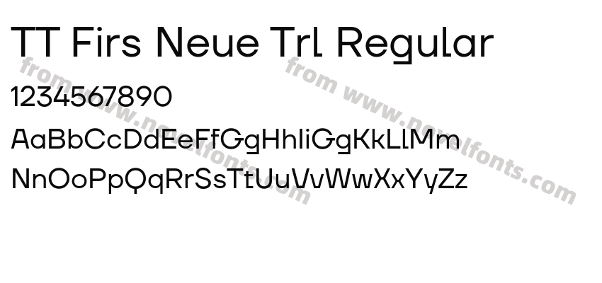 TT Firs Neue Trl RegularPreview