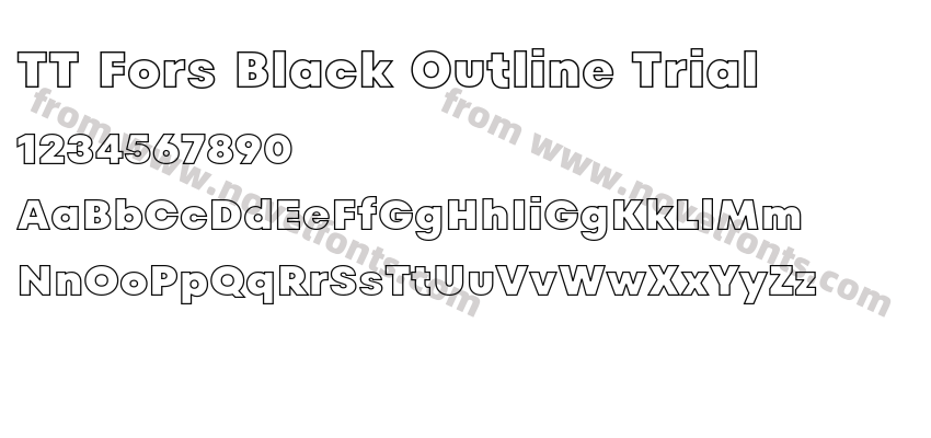 TT Fors Black Outline TrialPreview