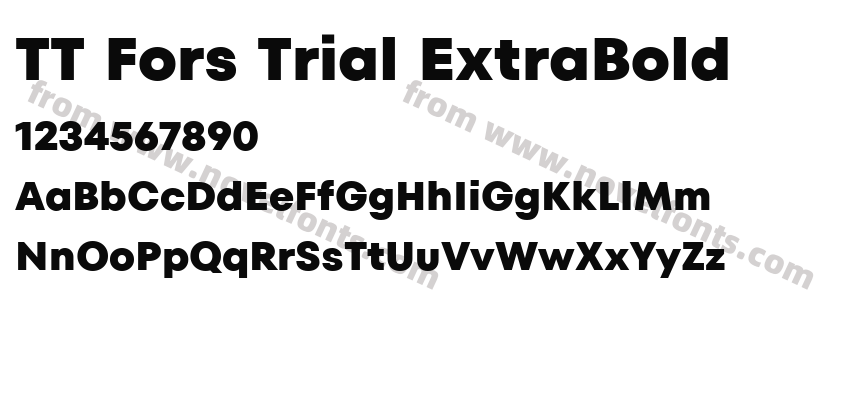 TT Fors Trial ExtraBoldPreview