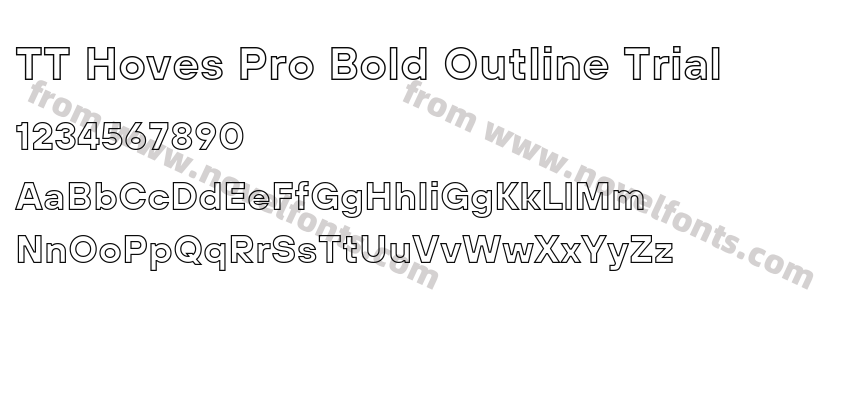 TT Hoves Pro Bold Outline TrialPreview