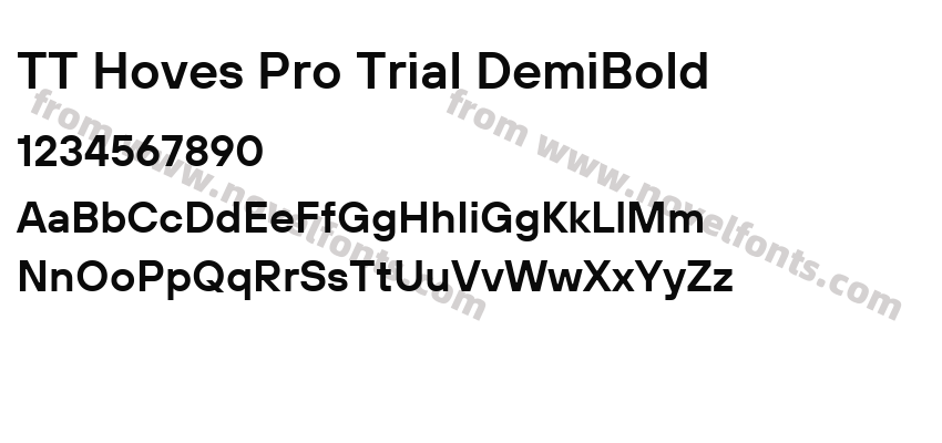 TT Hoves Pro Trial DemiBoldPreview