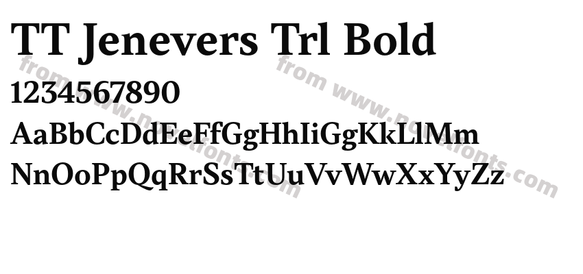 TT Jenevers Trl BoldPreview