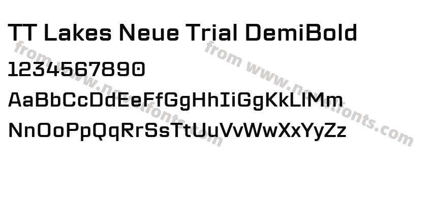 TT Lakes Neue Trial DemiBoldPreview