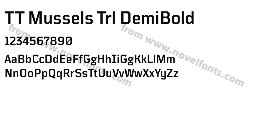 TT Mussels Trl DemiBoldPreview