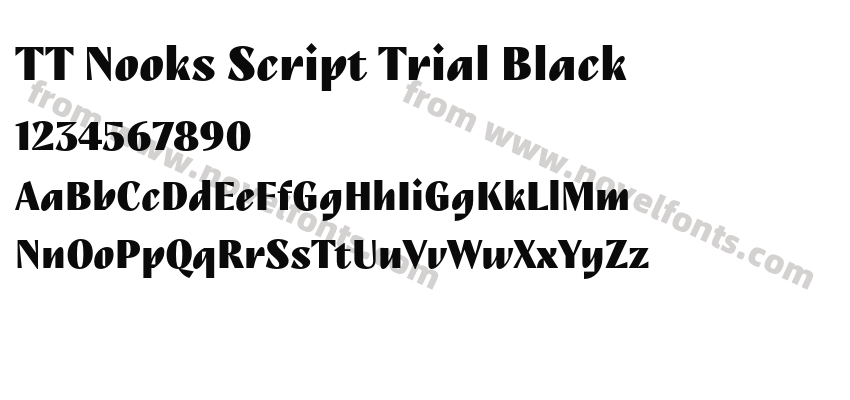 TT Nooks Script Trial BlackPreview