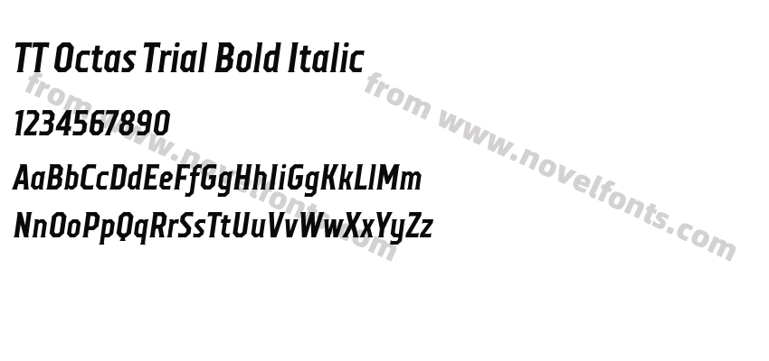 TT Octas Trial Bold ItalicPreview